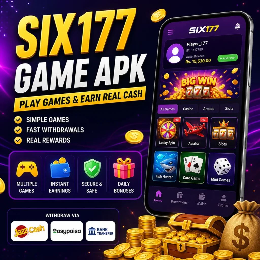 Six177 game app play game, and earn money