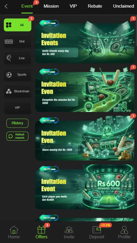 Pk177 game offering varity of bonuses and rewards to entertain users