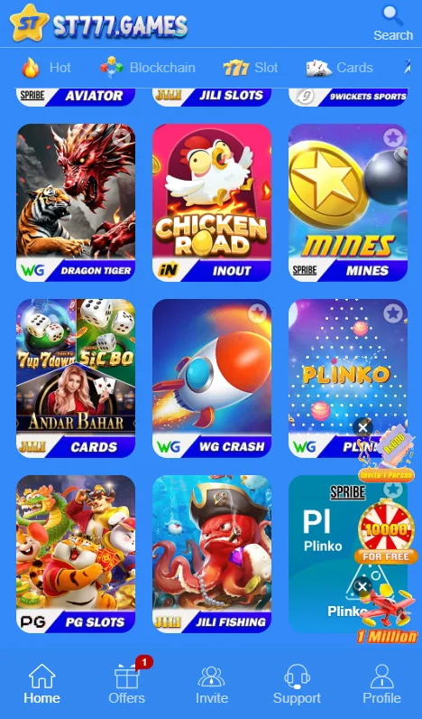 St777 game app interface