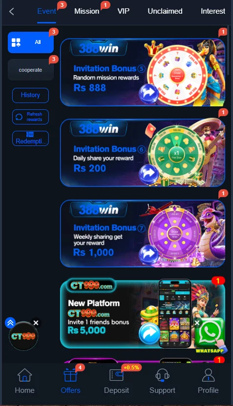 388win game app interface