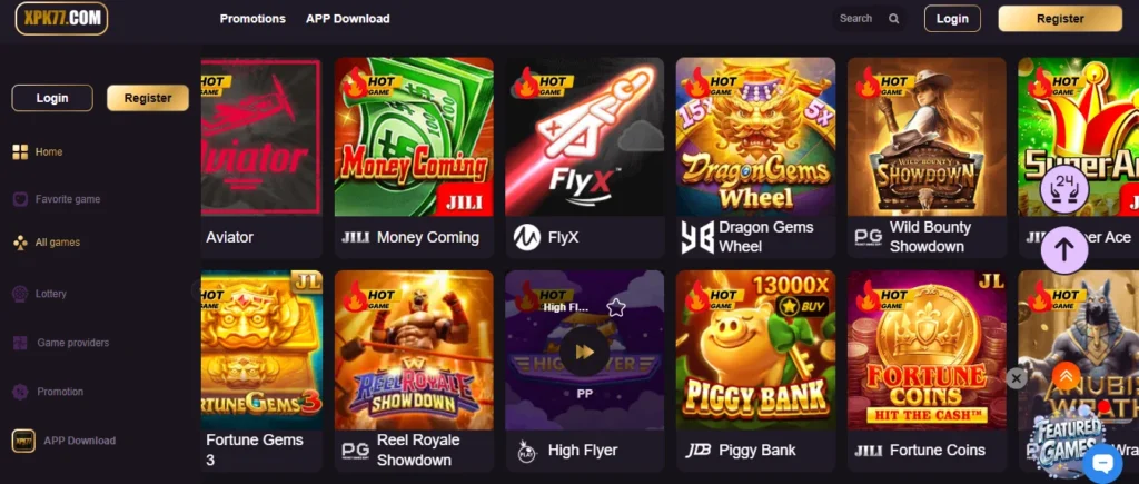 xpk77 game app